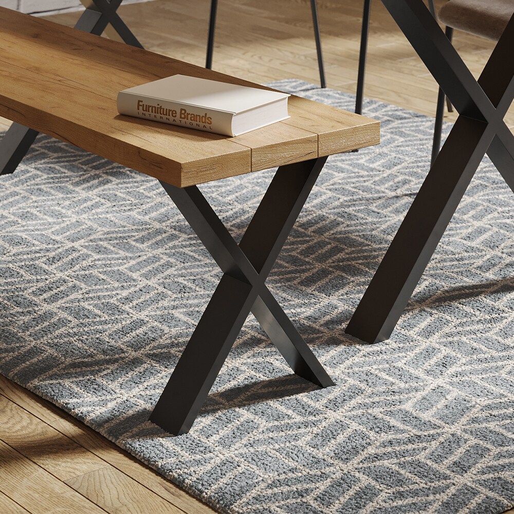 Vicco Loft Tischkufen X-Form 42cm Tischbeine Tischgestell Couchtisch Möbelfüße
