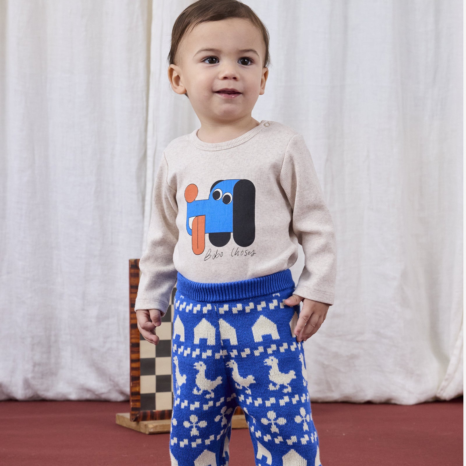 Baby Hosen Farm All Over Blue