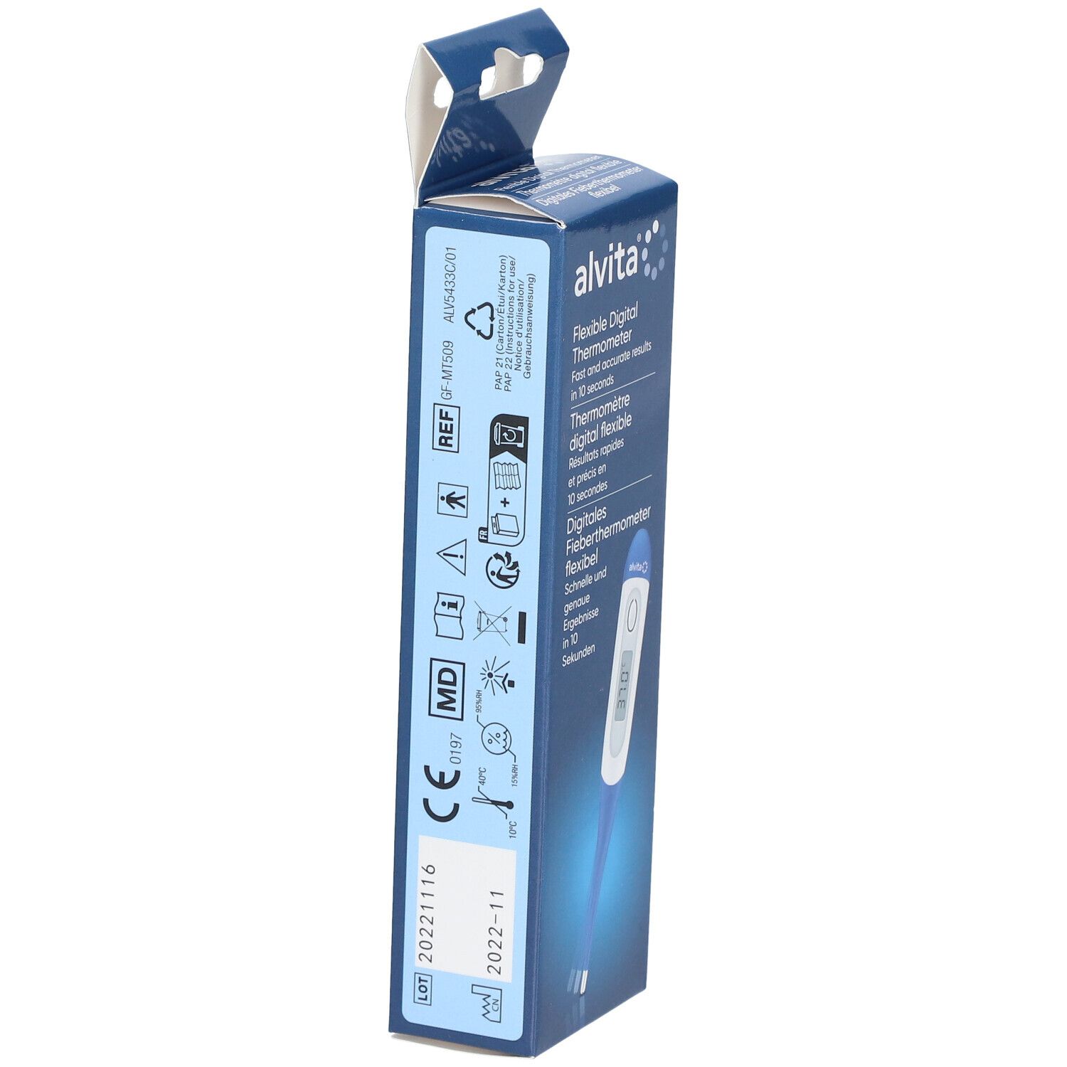 alvita® Digitales Fieberthermometer flexibel