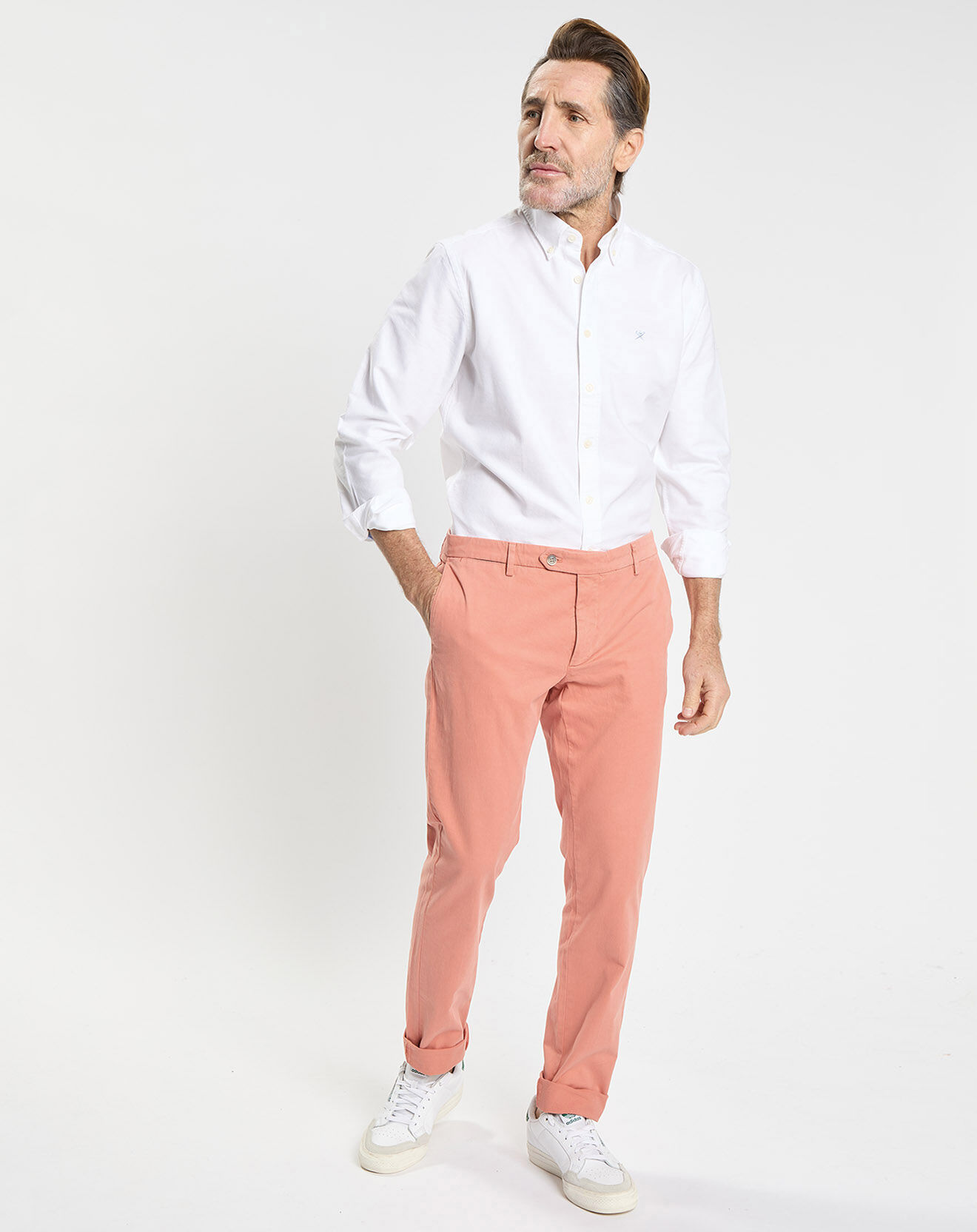 Hackett London Pantalon chino Slim Fit Kensignton orange moyen