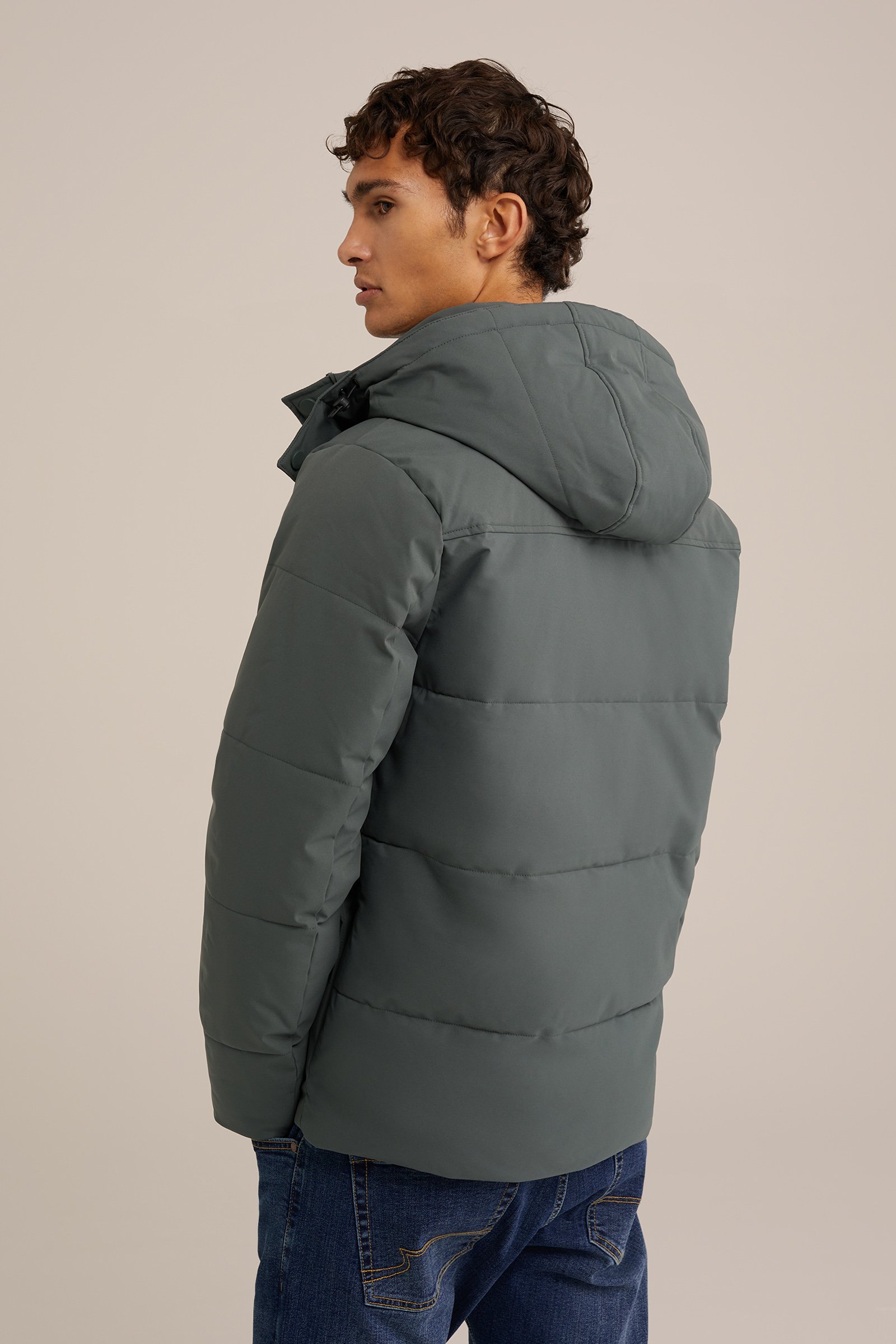 pufferjacket WE Fashion Grijsgroen