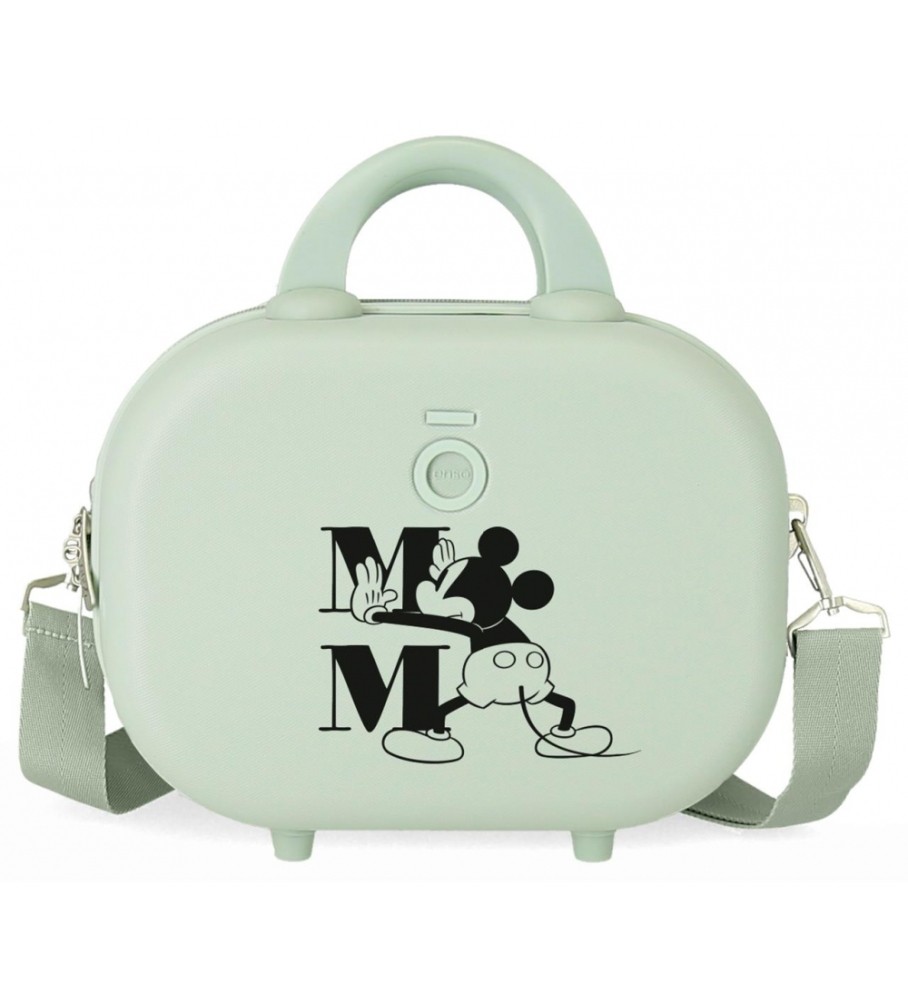 Nécessaire Disney ABS Disney 100 Felicidade Adaptável Verde