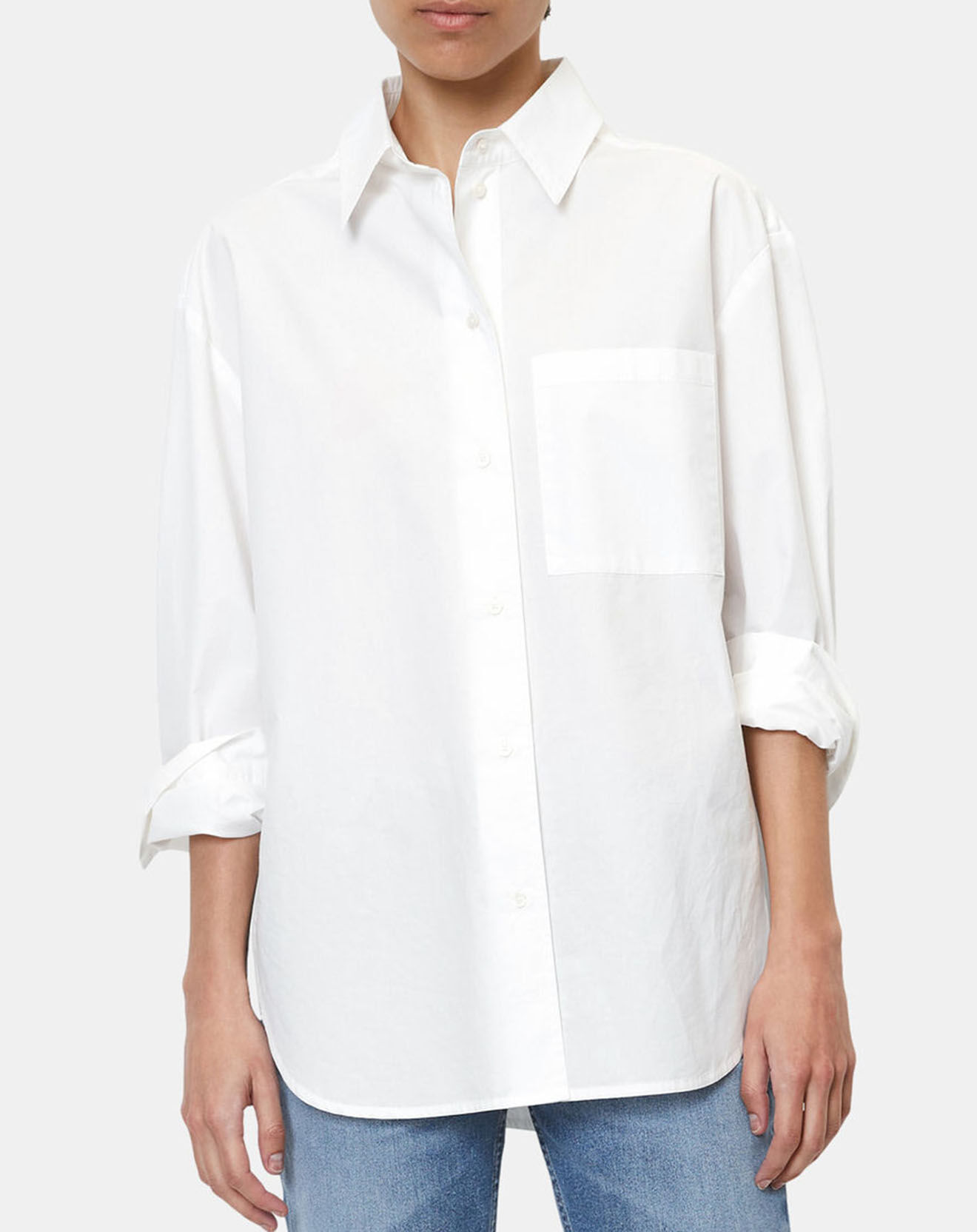 Marc O'Polo Chemise boyfriend blanche