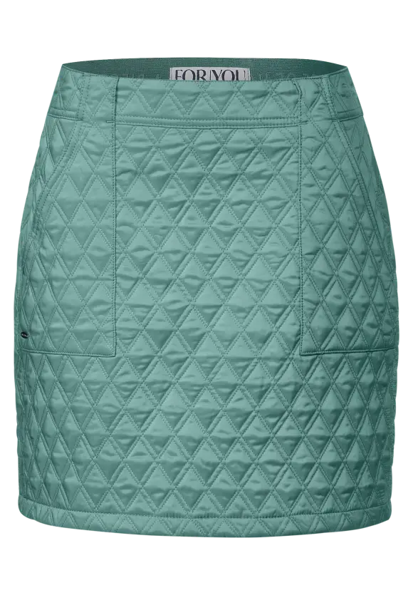 Gesteppter Minirock - duff aqua