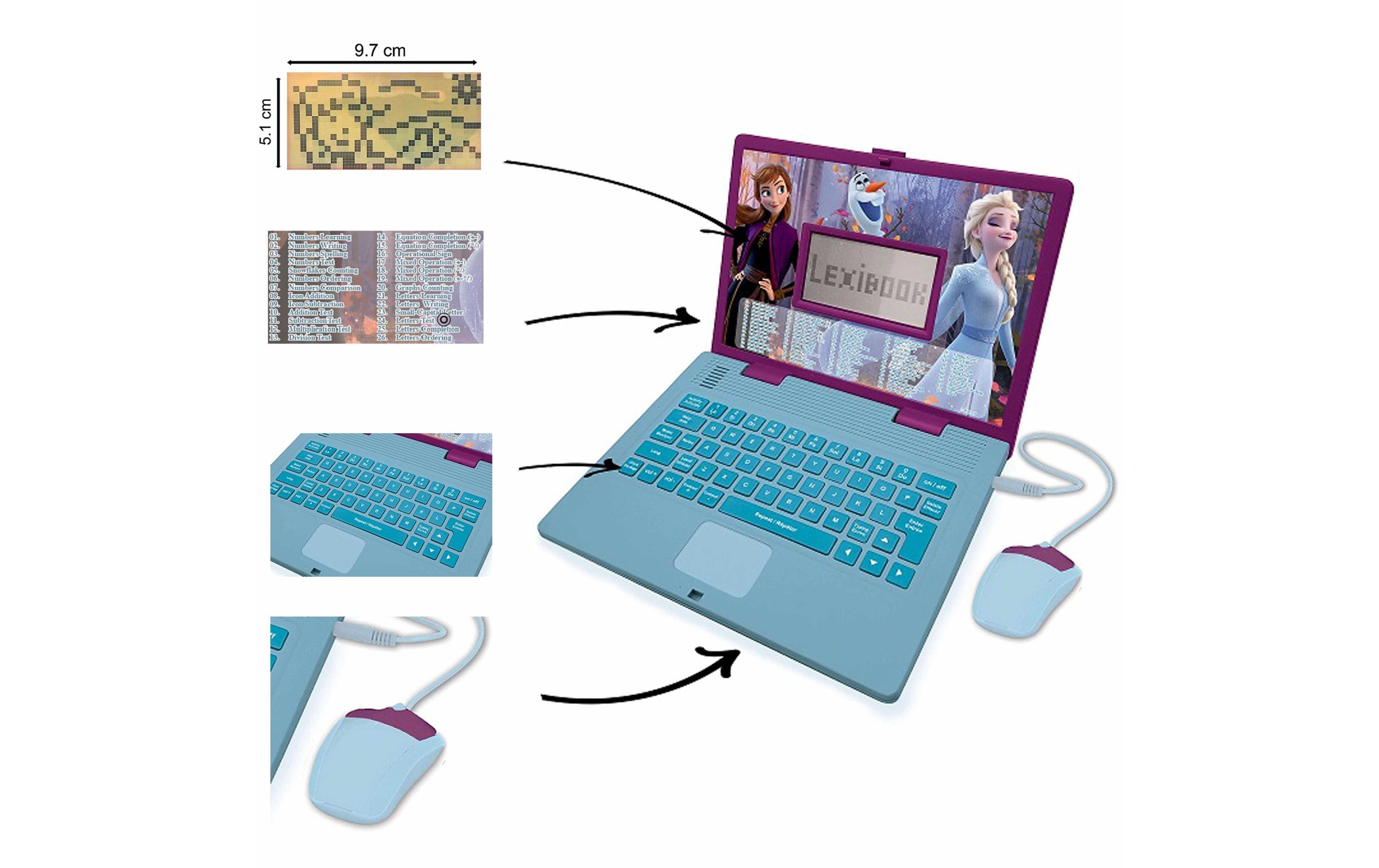 Kindertablet Disney Frozen DE/ENZweisprachiger Laptop für Bildungszwecke