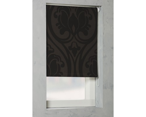 Soluna verduisterend rolgordijn D4, ornament bruin, 60x190 cm