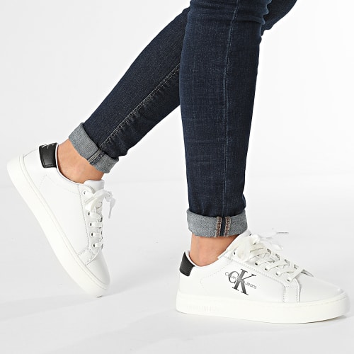Baskets Femme Classic Cupsole Lace Up 1269 Bright White Black