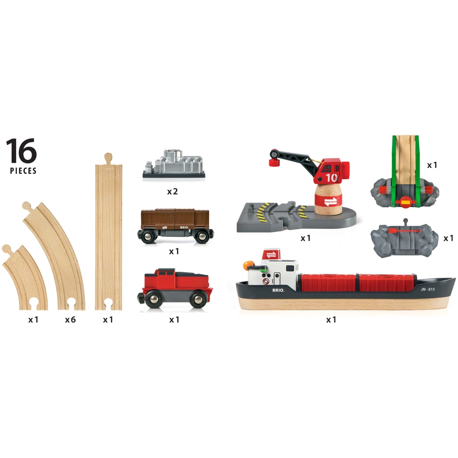BRIO® WORLD Anfangspackung Container Hafen Set 33061