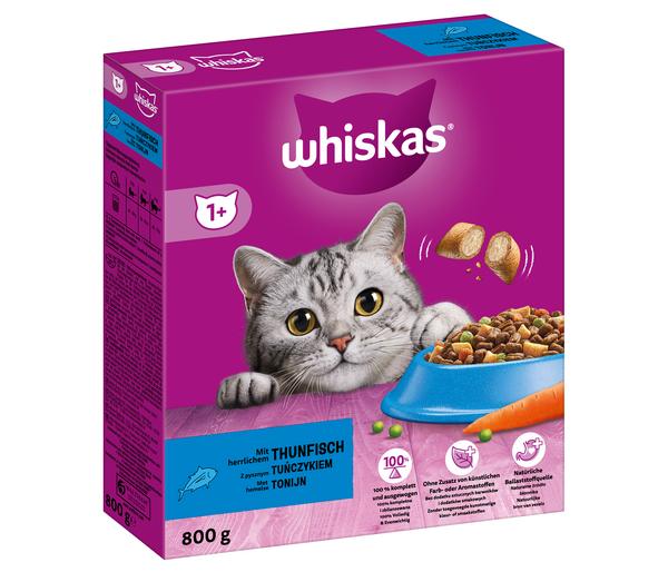 Whiskas® Trockenfutter für Katzen 1+, 800 g