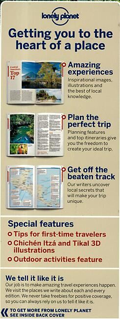 LONELY PLANET - CENTRAL AMERICA LONELY PLANET EN ANGLAIS