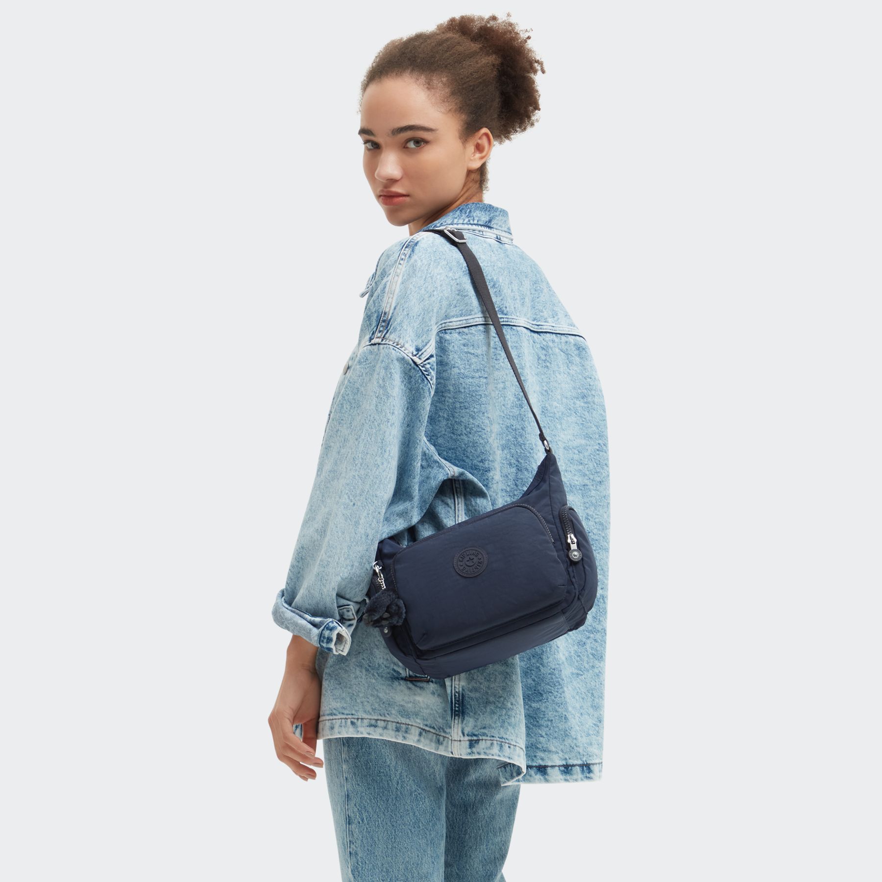 GABB S Sac à bandoulière de taille moyenne avec bandoulière réglable - Blue Bleu 2
