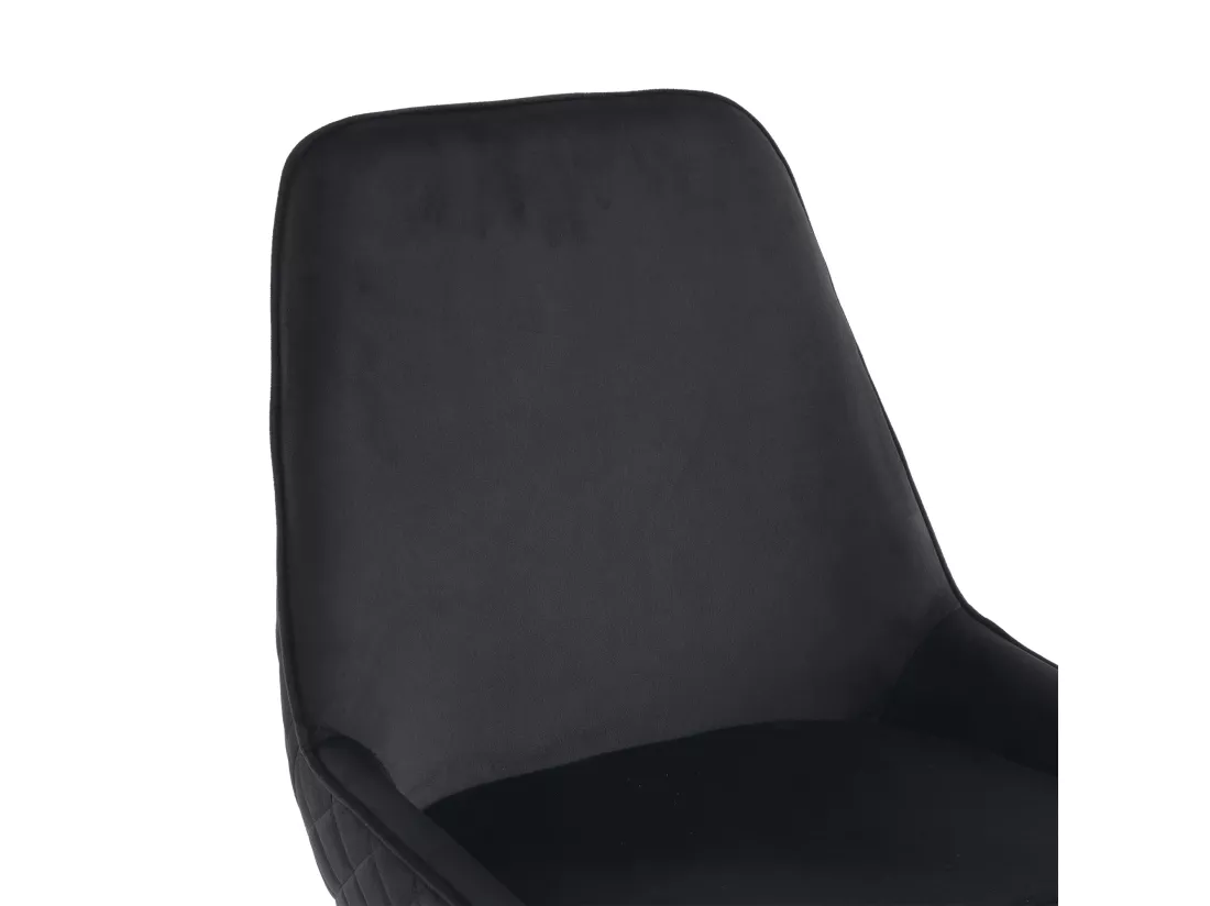 Sedie da pranzo ergonomiche nere - set da 2,d42cm×h88cm
