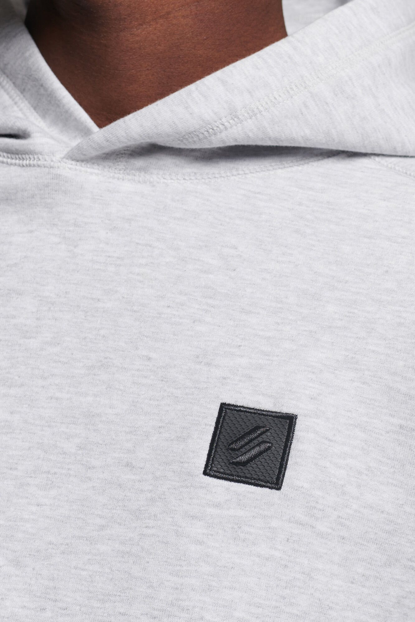 Sudadera Code Tech Hood - cinza claro
