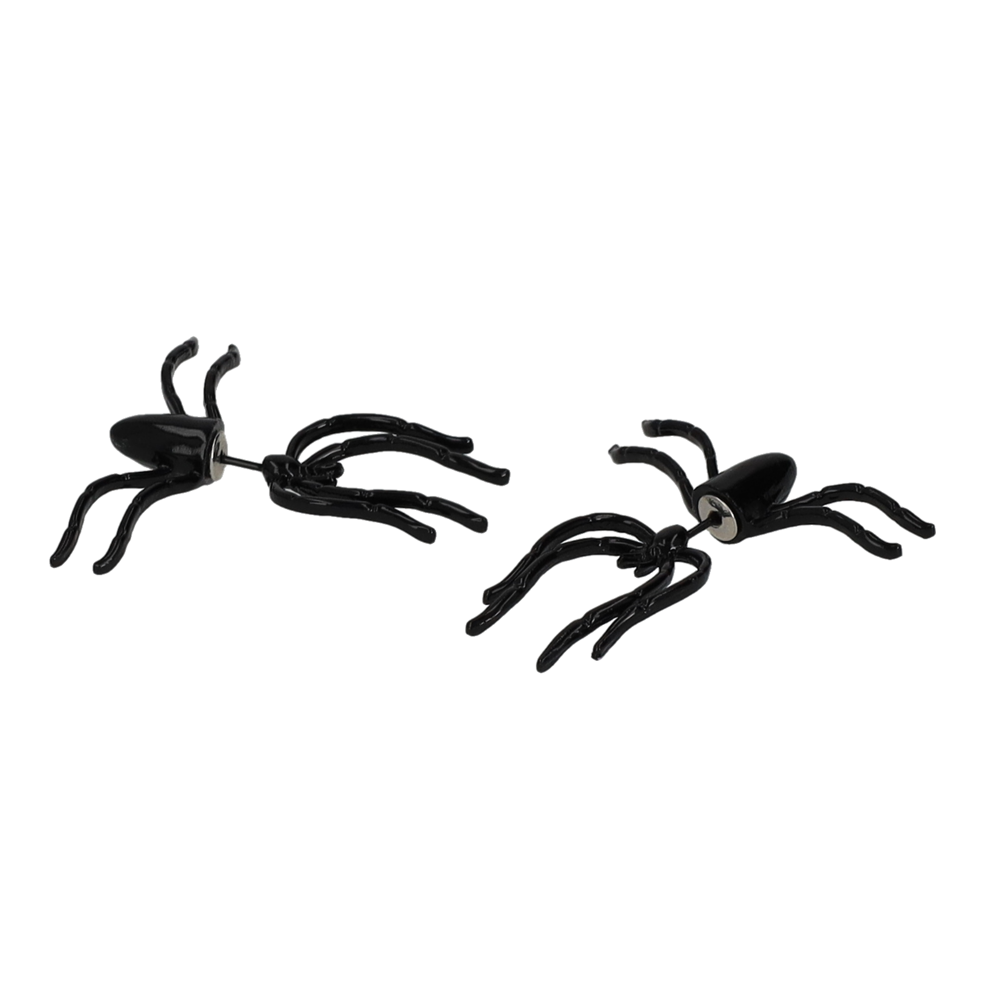 (1 Paar) 40mm Spinnen Ohrringe Halloween Kostüm Zubehör Grusel Accessoire Foto Requisite für Motto Partys / Fasnacht - Schwarz