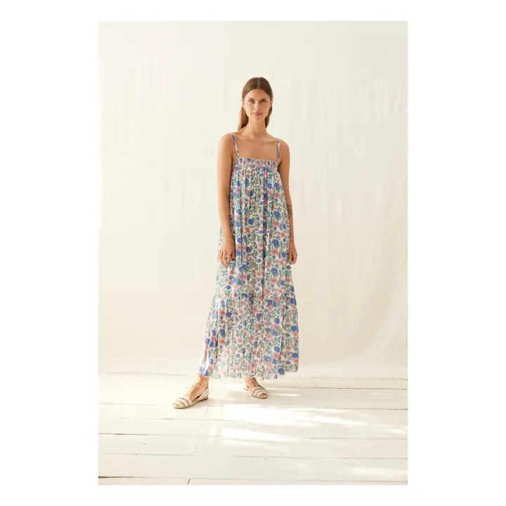 Louise Misha Robe Marcelina Meadow Coton Bio - Collection Femme | Bleu