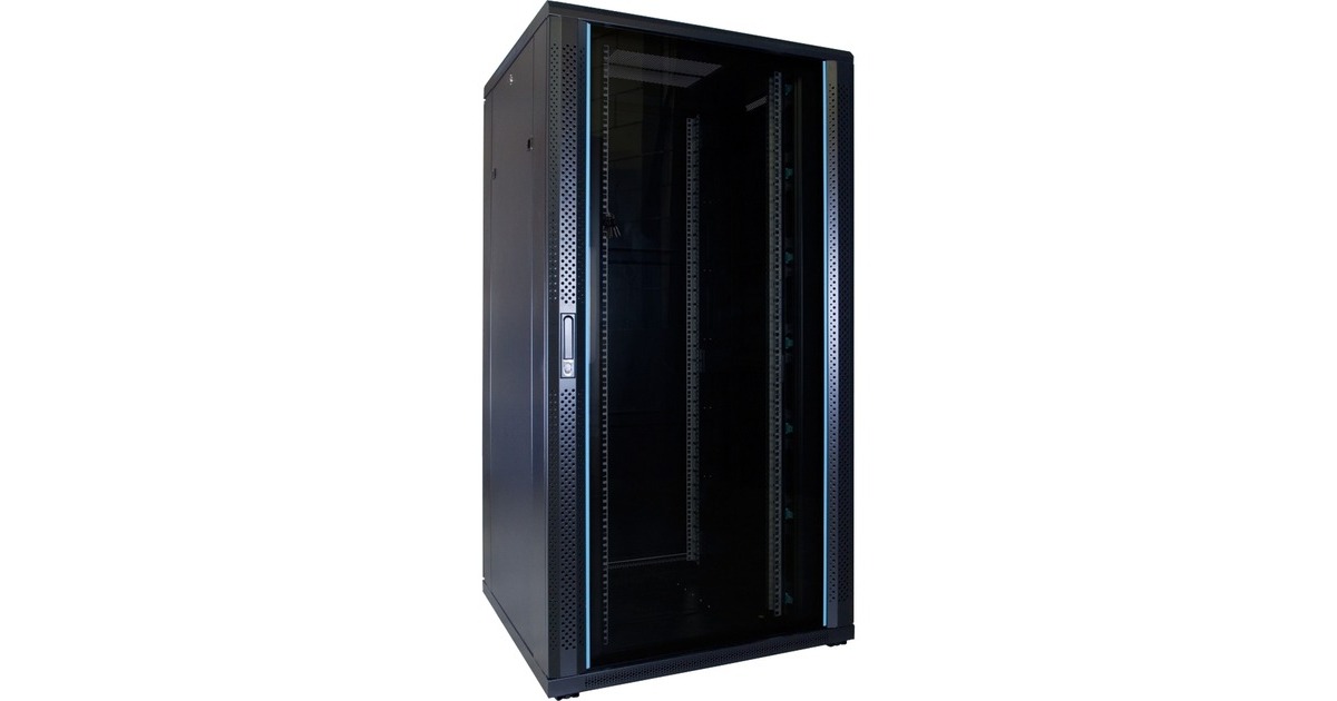 DSI32U serverkast met glazen deur - DS8832 server rack  (Zwart, 800 x 800 x 1600mm)