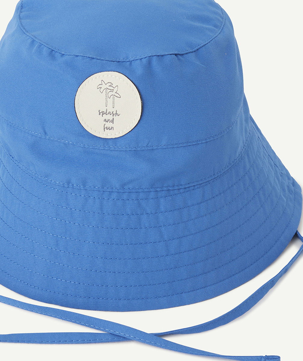 LASSIGBOB ANTI-UV BÉBÉ GARÇON BLEU AVEC CORDONS