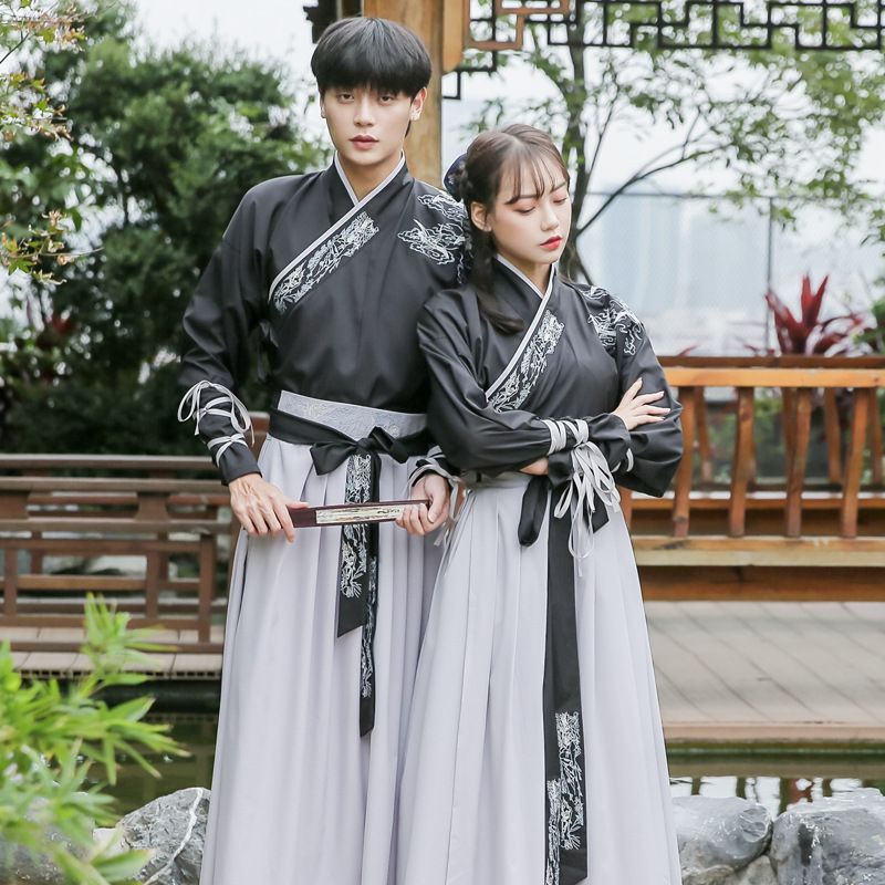Pinocle - Draak geborduurd Hanfu kostuum / Hanfu jas