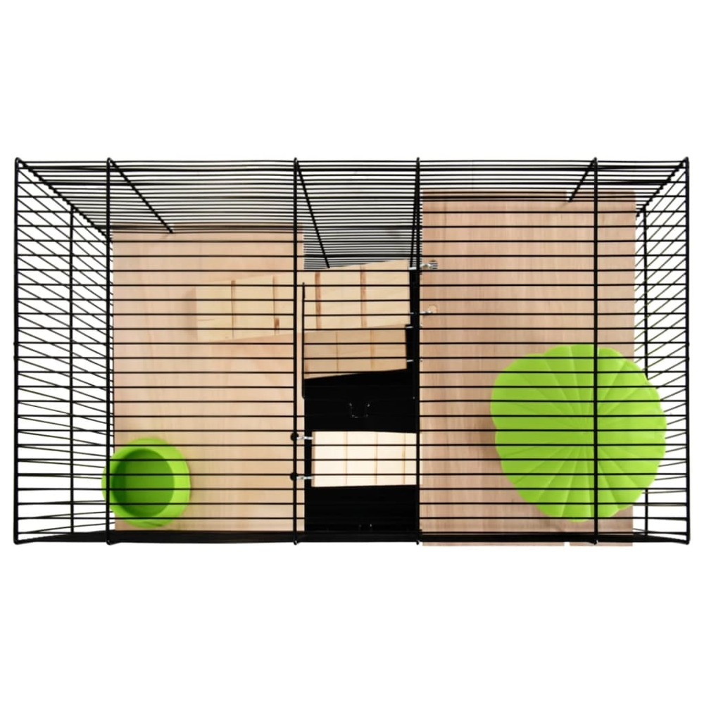 Cage pour hamsters gris 58x32x54 cm polypropylène et métal