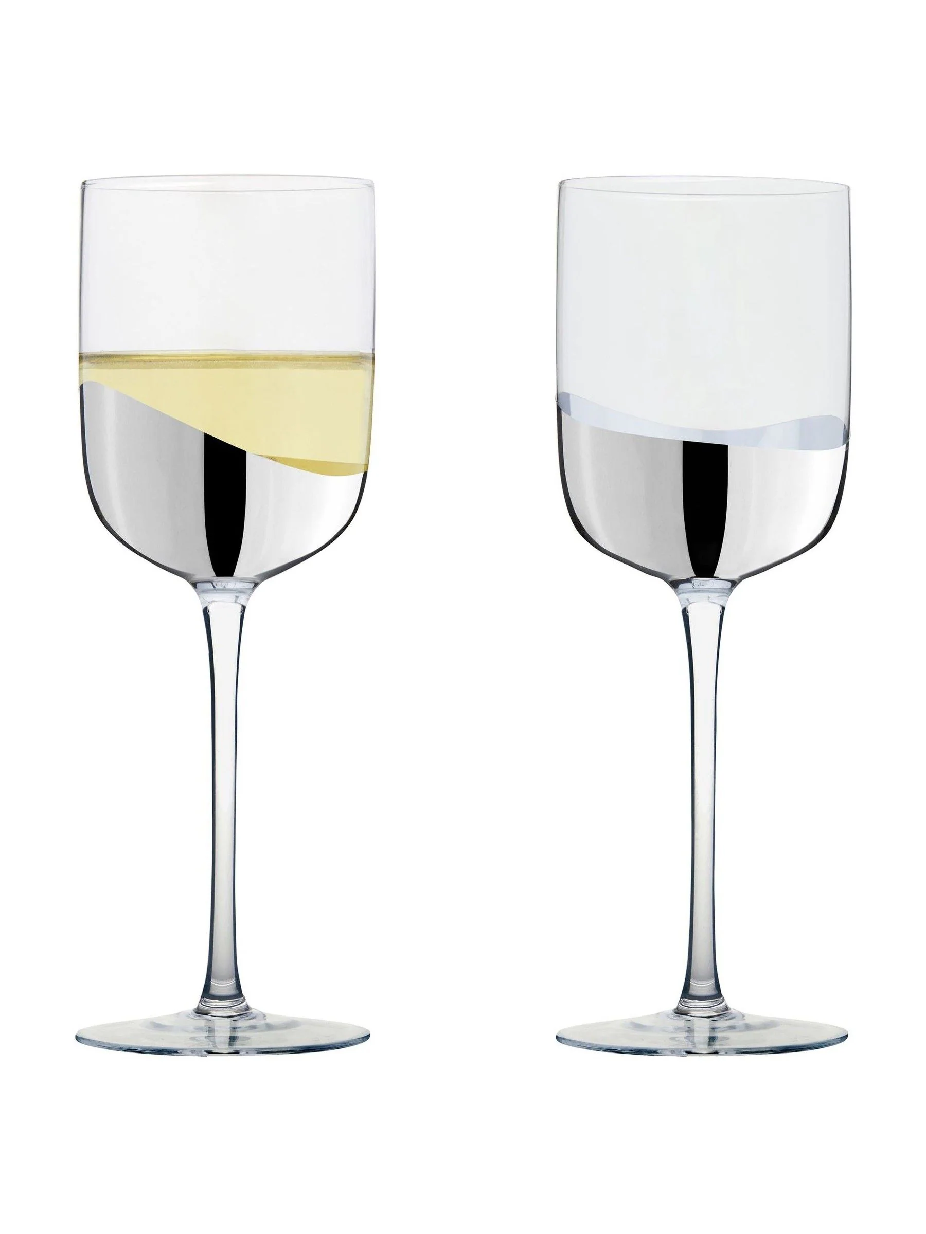 Anton Studio Designs Set of 2 Wave Wine Glasses