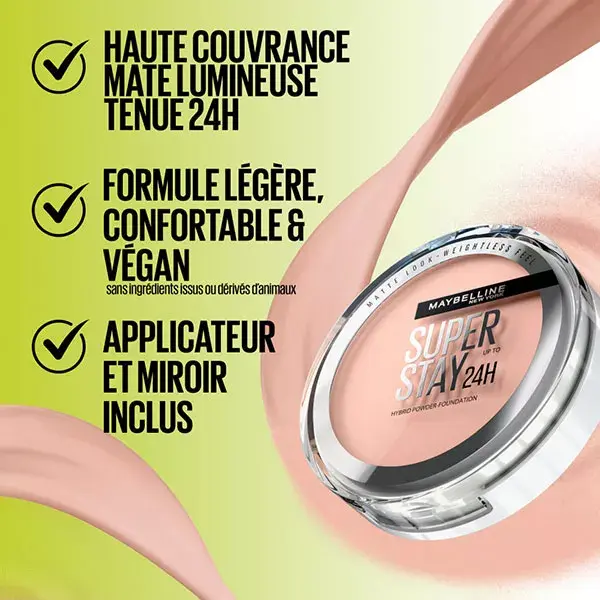 Base em Pó Híbrida Superstay 24h da Maybelline New York, nº 75, 9g