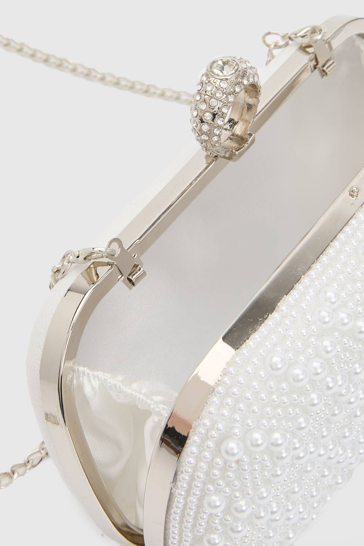 Coast Sac Pochette De Mariée Poala Avec Détails De Perles Et Fermoir Anneau