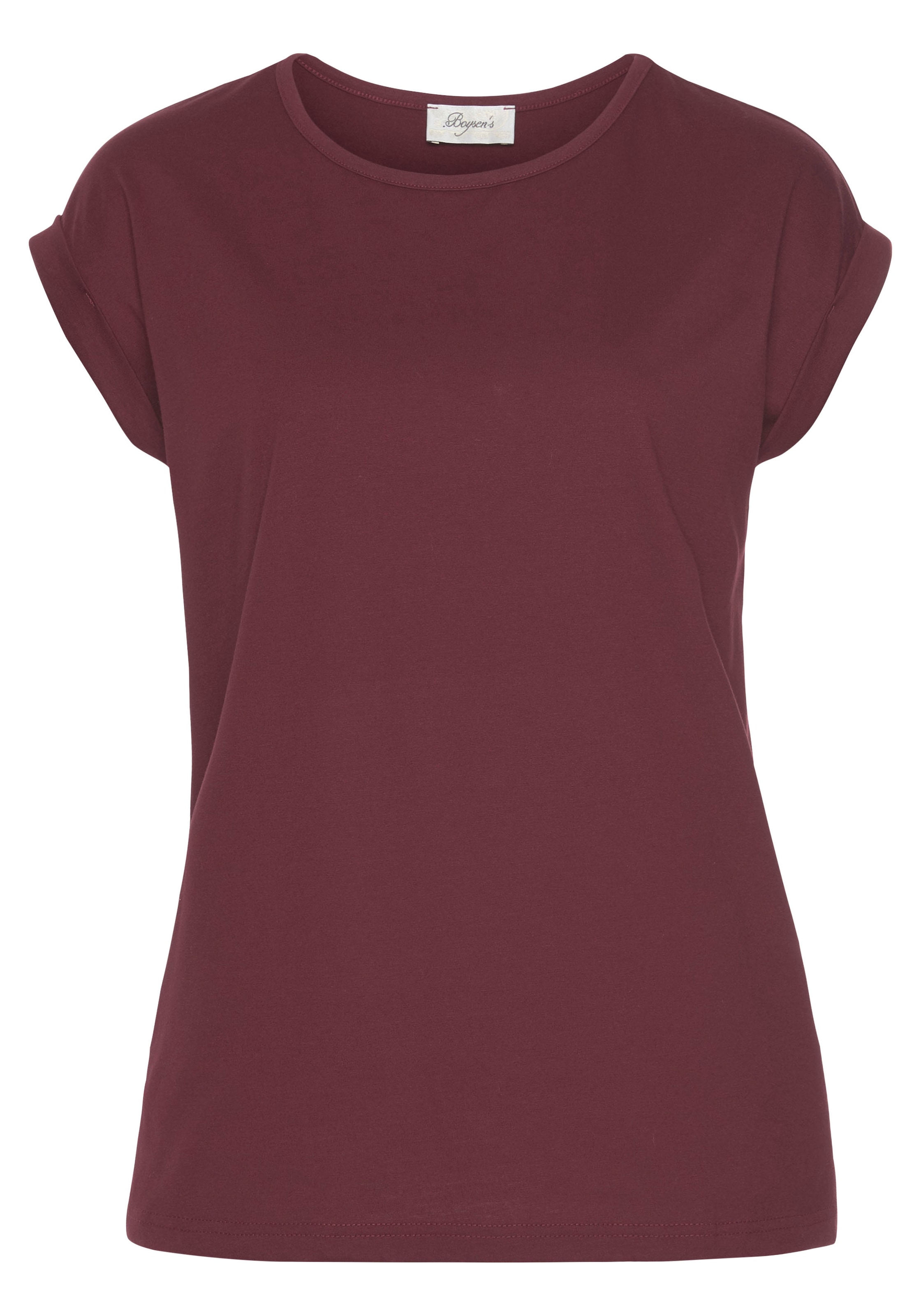 Boysen's T-Shirt , Kurzarm,  basic,  Rundhalsausschnitt - NEUE FARBEN