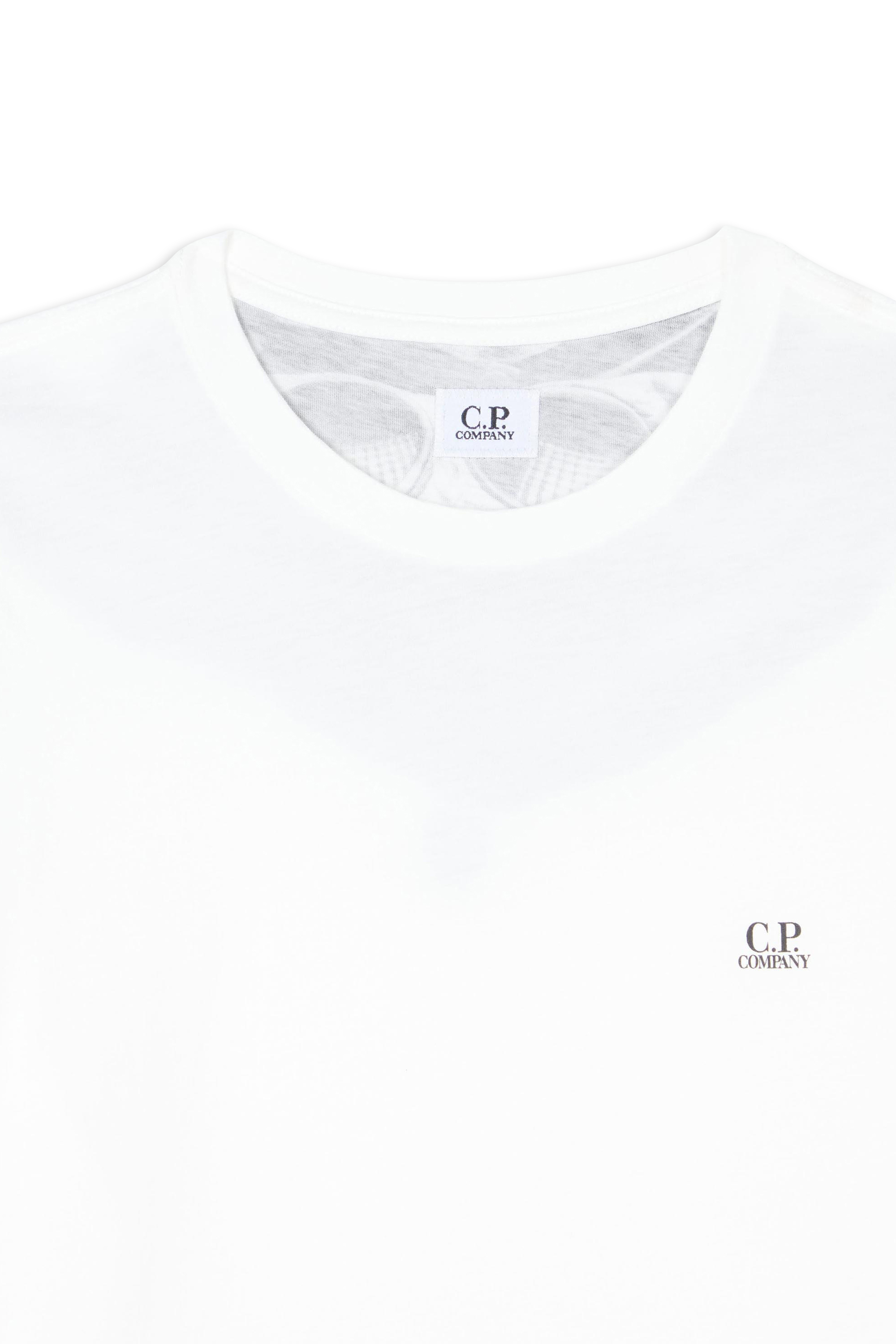 C.P. COMPANY T-shirt manches courtes 30/1 JERSEY GOGGLE PRINT T-SHIRT Blanc