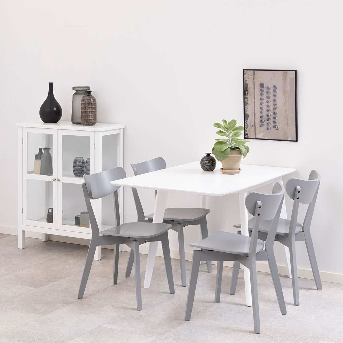 Houten eetkamerstoel Jade Terracotta rood
