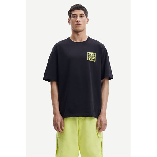 Samsøe Samsøe Gone Fishing U T-shirt, Sort, S