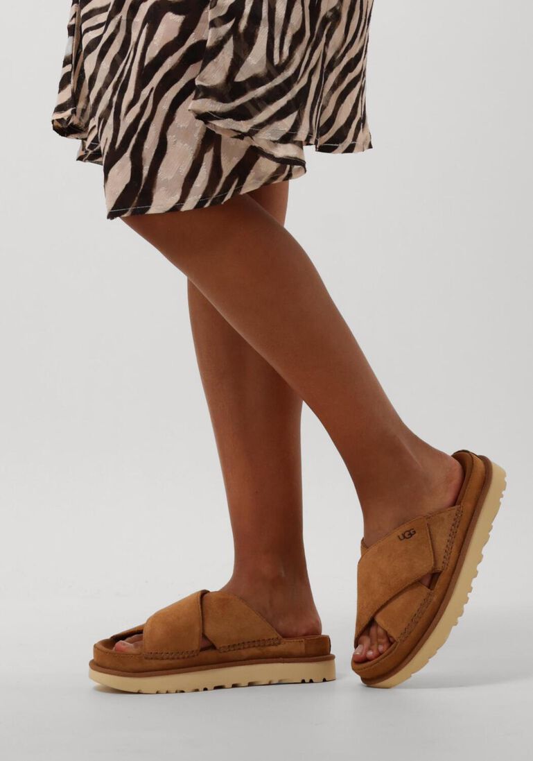 cognac ugg slippers w goldenstar cross slide