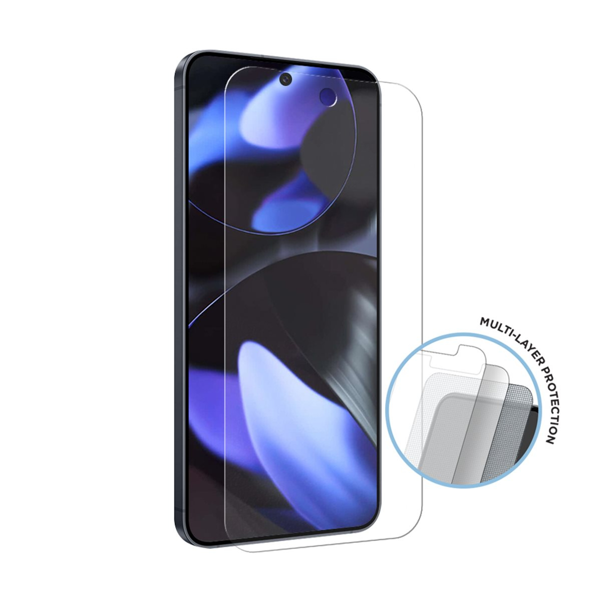 (2er Set) Google Pixel 9a Mountain H.I.T High Impact Triflex Panzerglas 2.5D Displayschutz Case Friendly (EGSP01040)