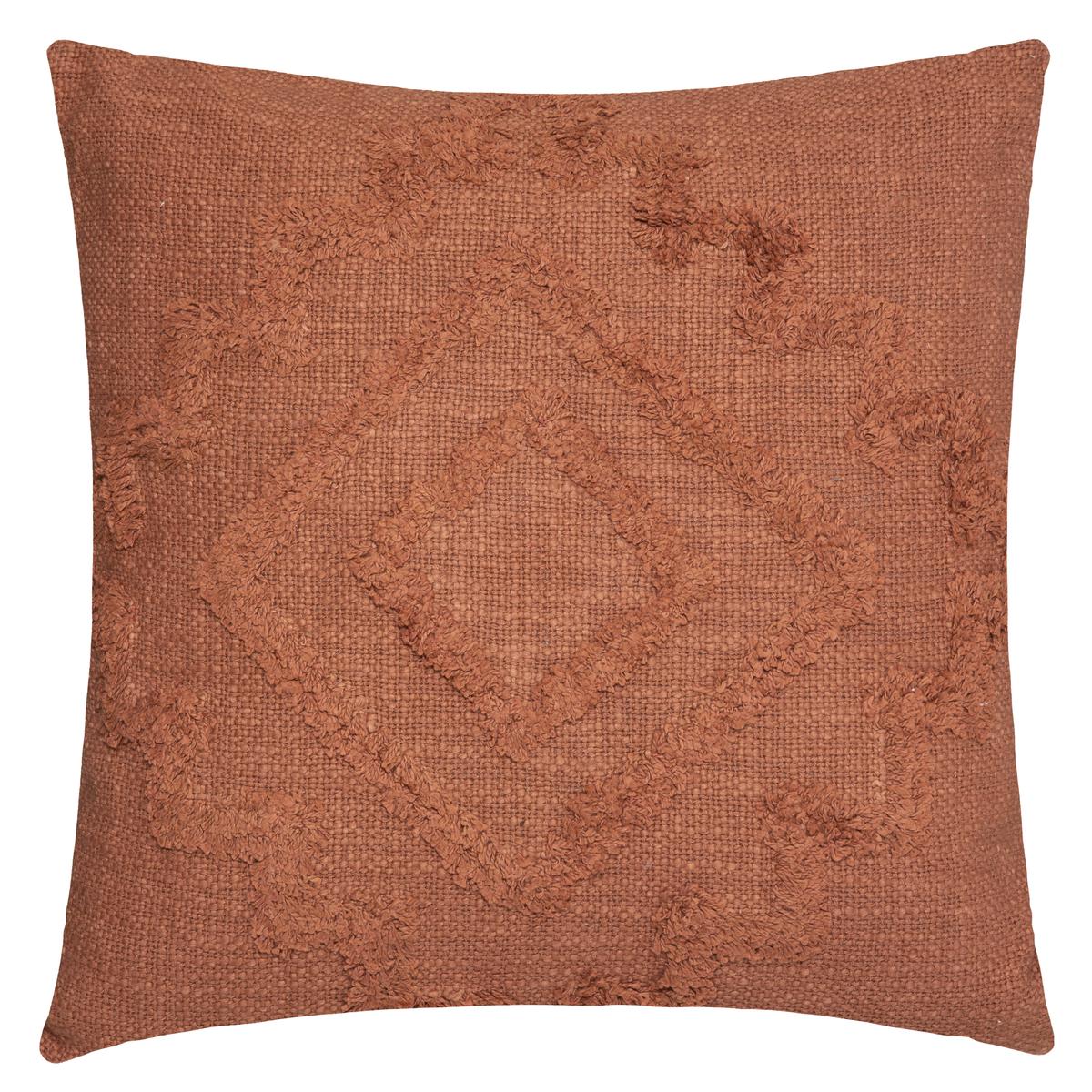 COUSSIN TUFTE INCA TERRACOTTA 40X40CM