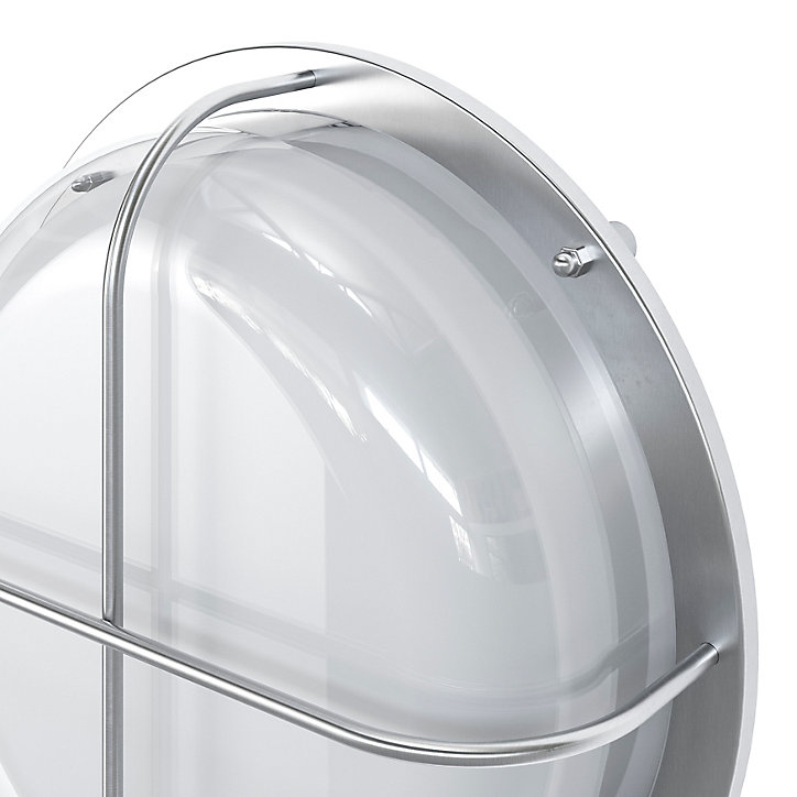 Applique murale ronde Vallen E27 IP44 GoodHome chrome
