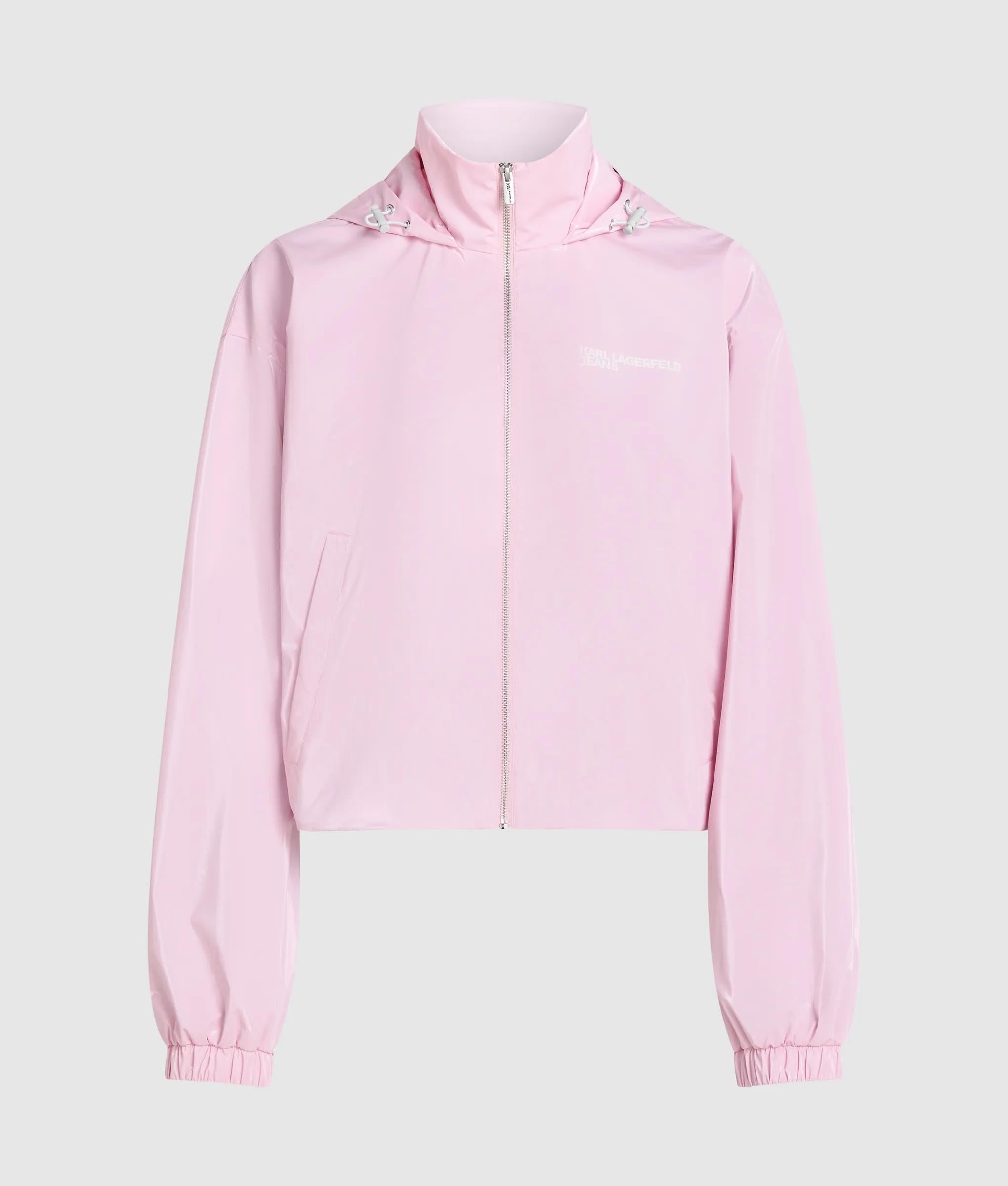 Glanzende capuchon jacket