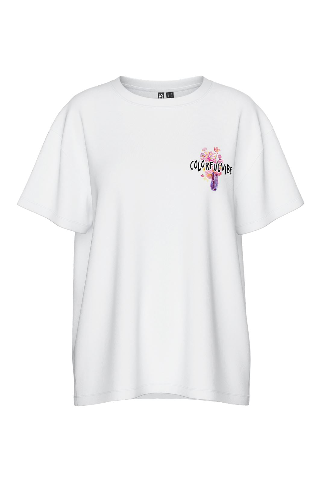 Pieces Pcflower Ss Oversized Tee