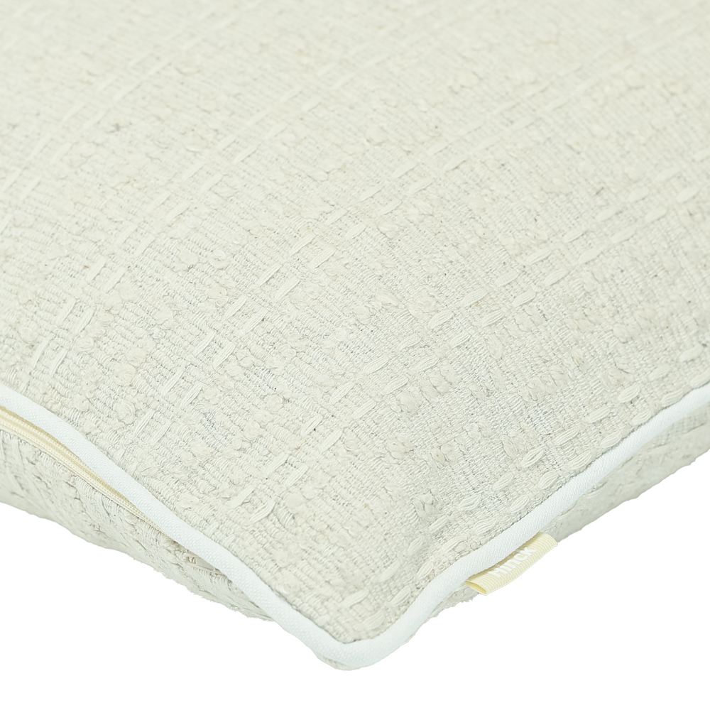 Sierkussen cottonmix natural stitch 45x45 cm