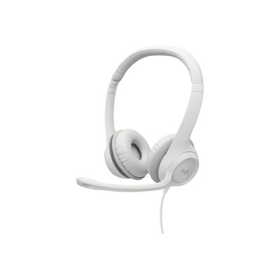 Logitech H390 - Casque filaire avec micro - USB-A - blanc cassé