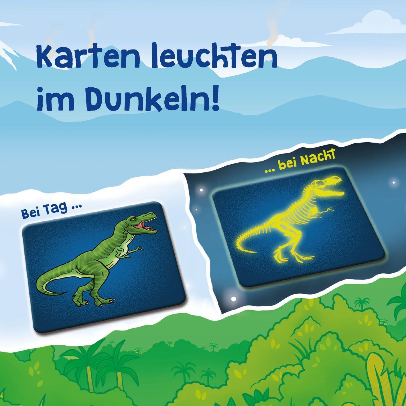 Memo-Spiel: Welcher Dino leuchtet da?