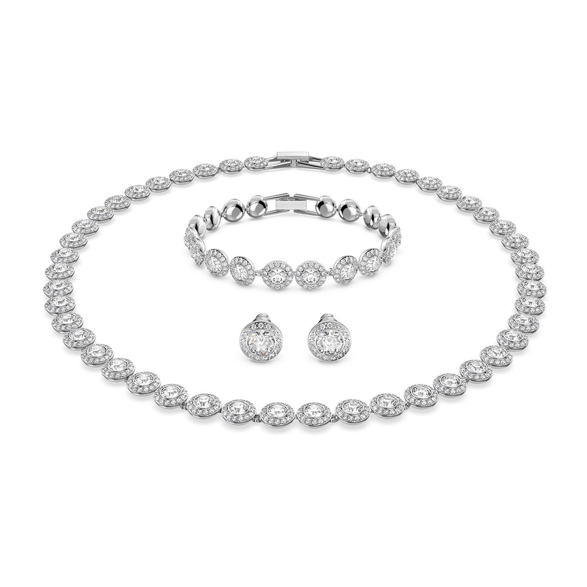 Parure Swarovski Angelic Rond Blanc