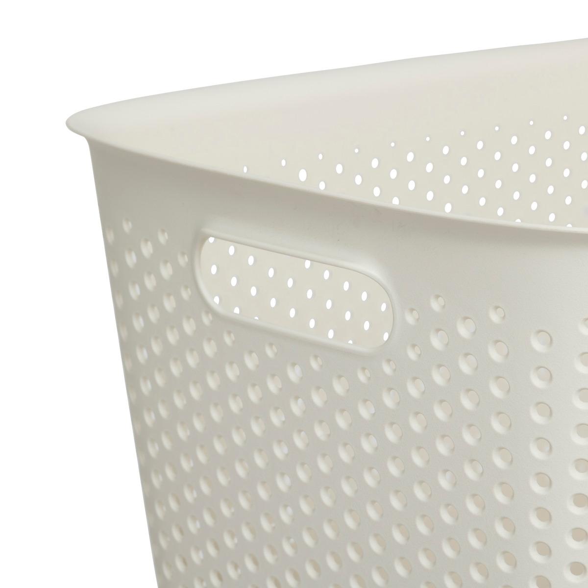 PANIER PLASTIQUE CREME TILA 17L