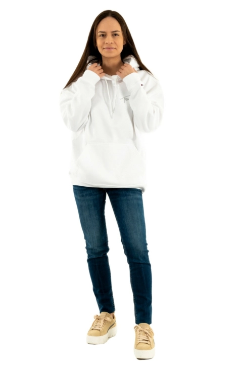 sweat tommy jeans dw0dw11815 blanc