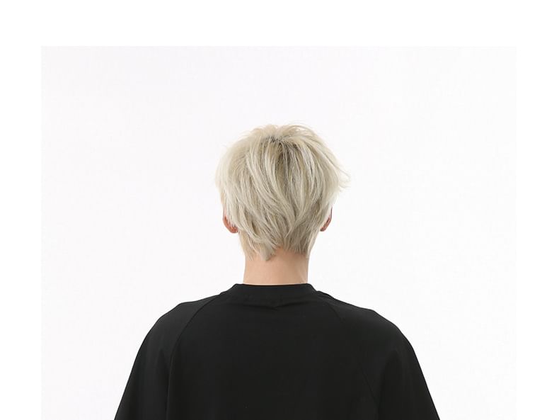 FAERIS - T-shirt met korte mouwen, ronde hals en geborduurde letters