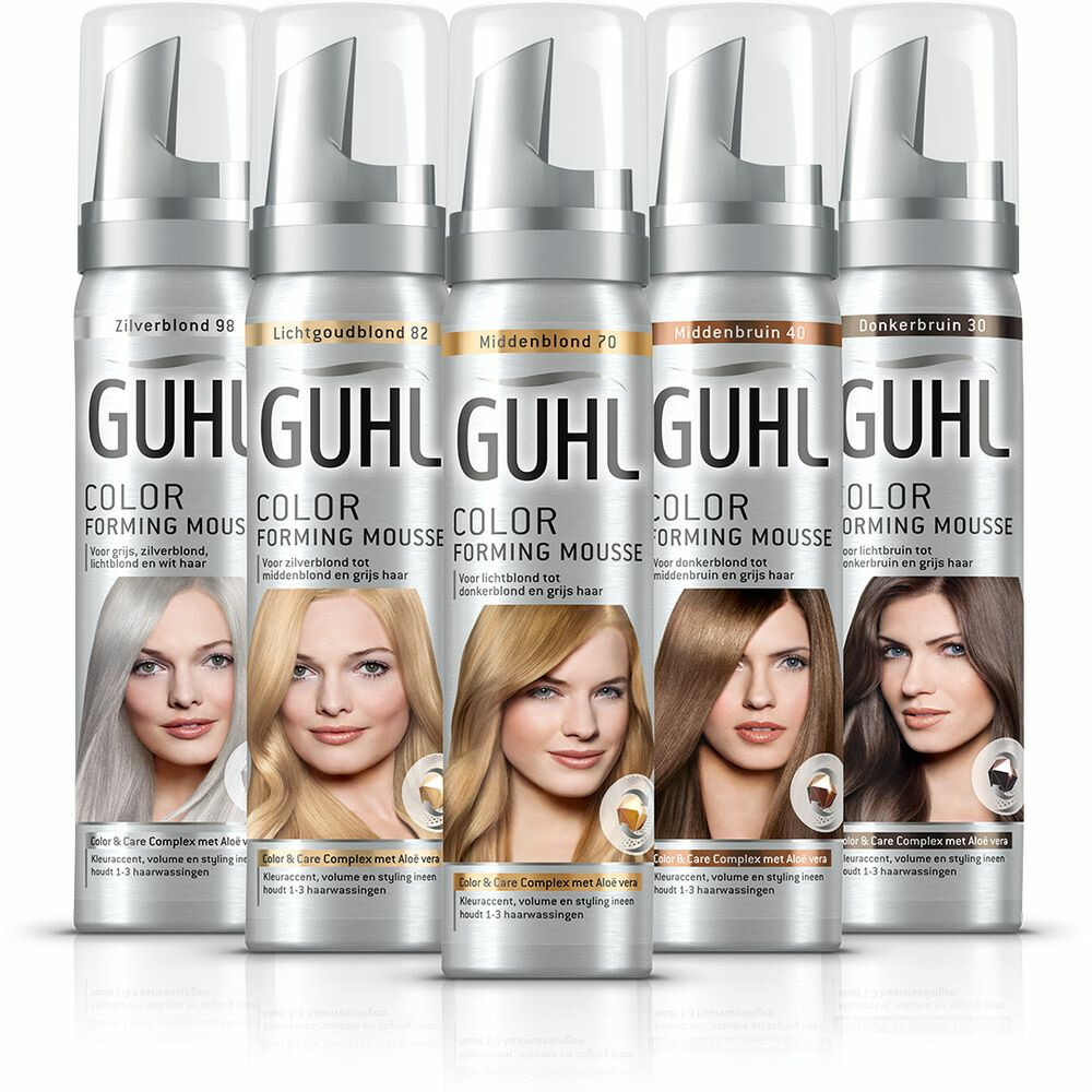 3x Guhl Color Forming Mousse Donker Bruin 3075 ml