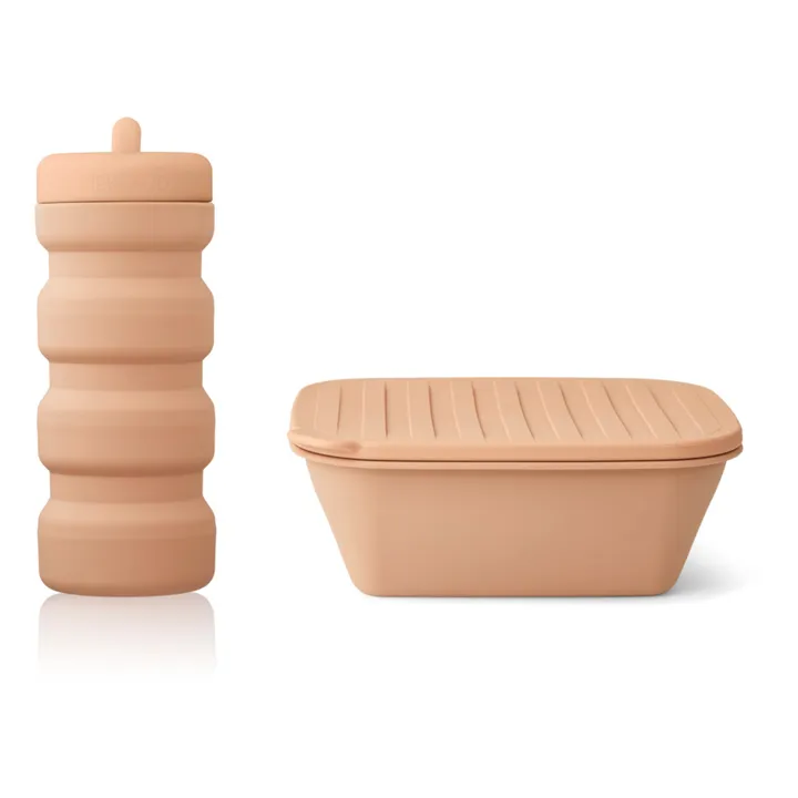 Liewood Set Lunch-box et gourde Jose en silicone | Rose