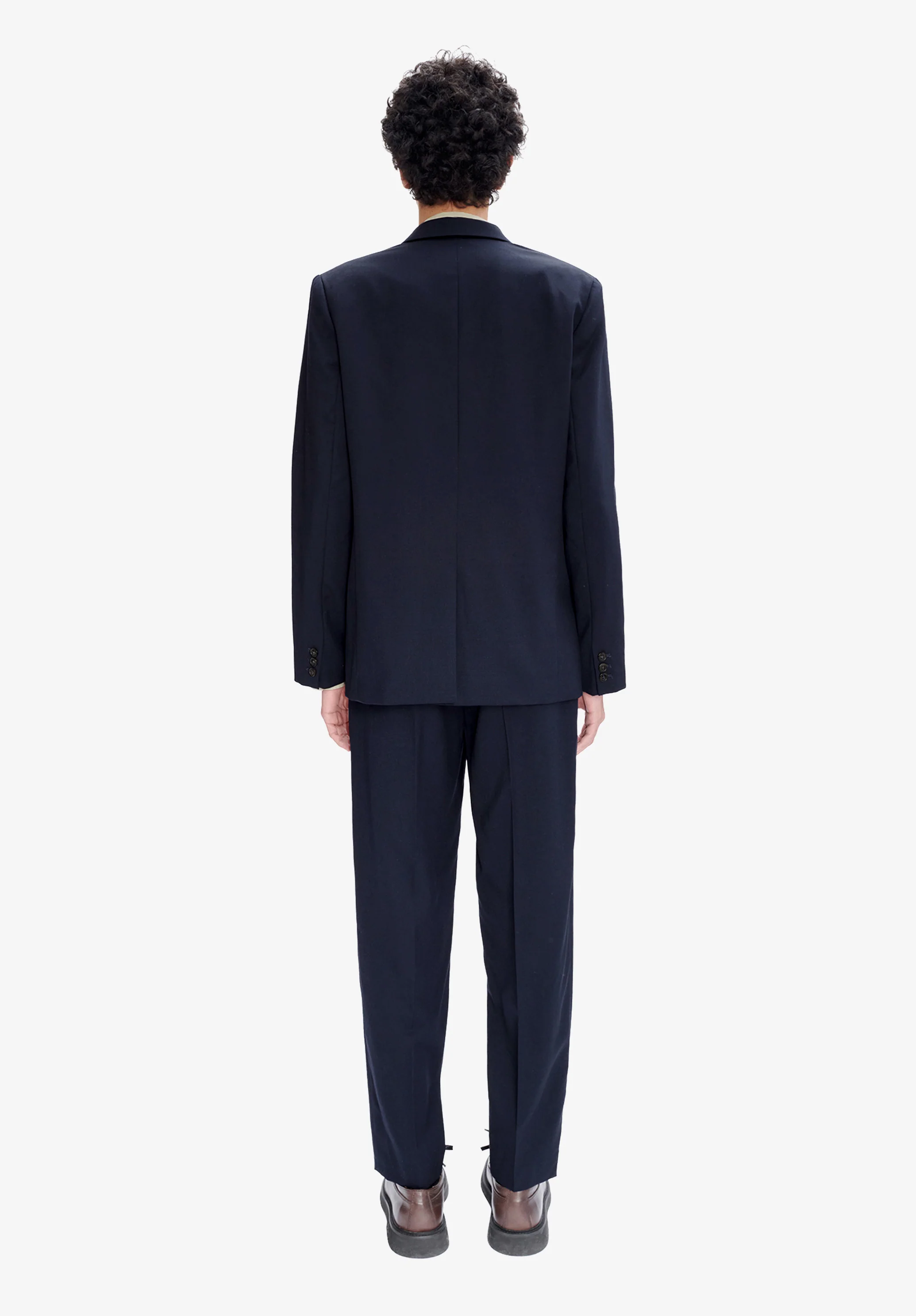 Veste de costume en toile bleu marine - Dark navy