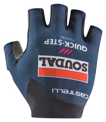 Gants Courts Castelli Competizione 2 Soudal Quick Step 2025 Bleu