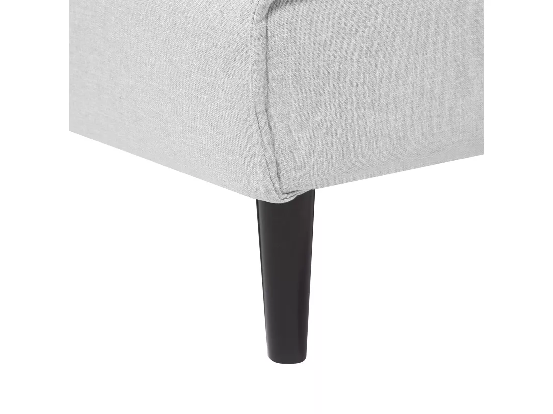 Canapé convertible 3 places en tissu gris clair VISBY