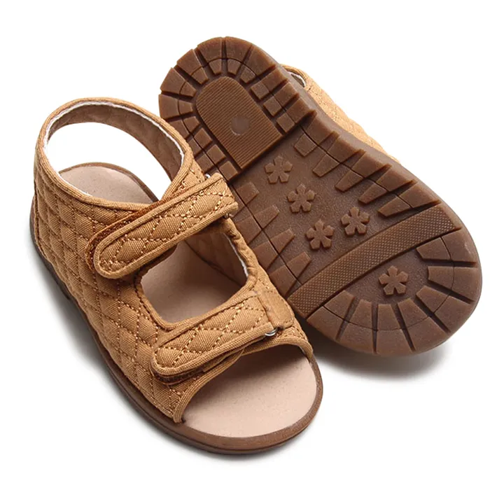 Consciously Baby Sandales Wanderer Coton Canvas | Cognac