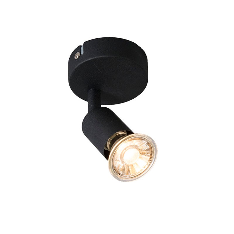 Moderne zwarte kantelbare spot - Jeany 1